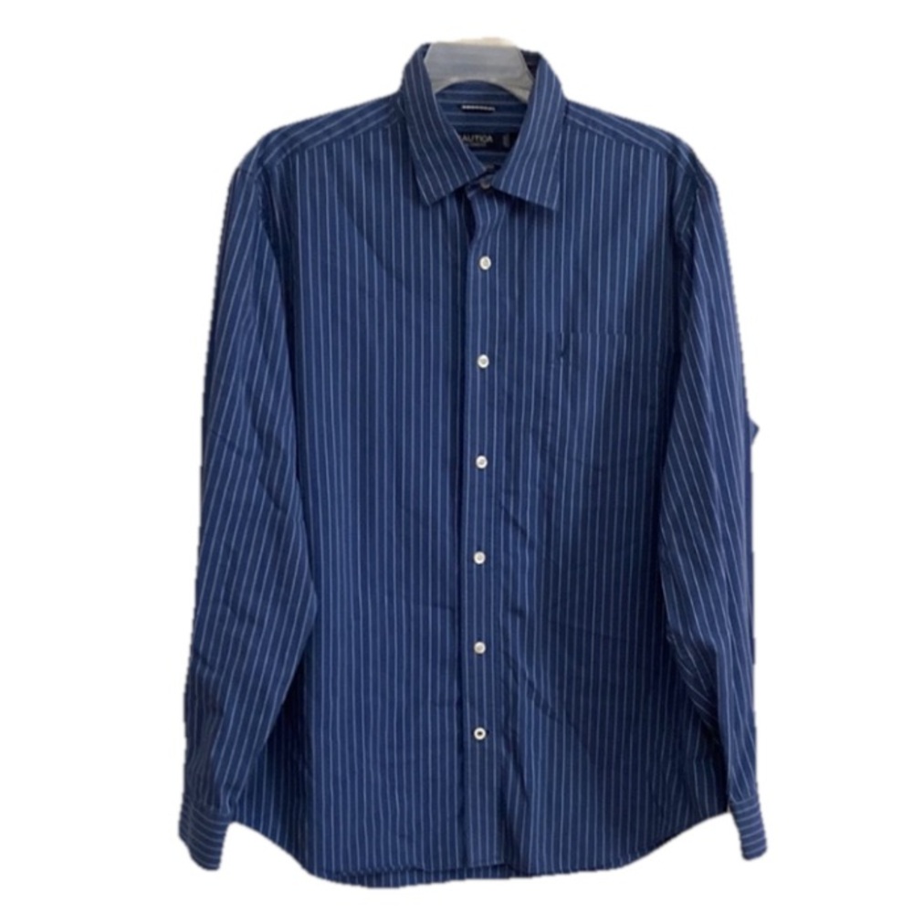 Nautica Button- Down Shirt  Long Sleeves Business casual Dress Shirt